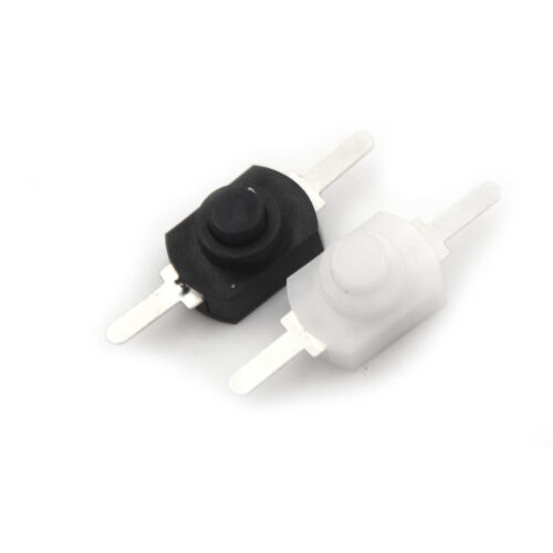 10Pcs 12*8MM DC 1A Black On Off Mini Push Button Switches For Electric TorchYJUS