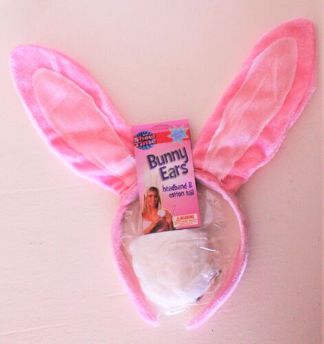 Bunny Ears /& Rabbit Cotton Tail Party Costume Dress Ups Headband Adult Childrens