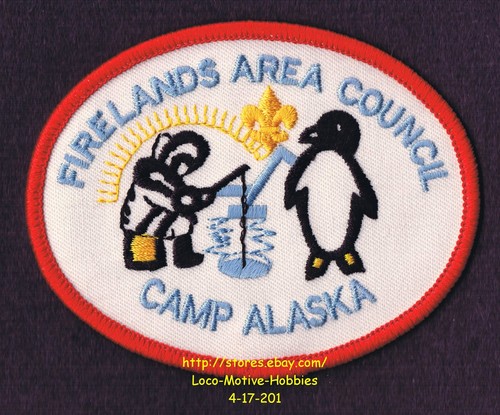 LMH Patch BOY SCOUTS Scout CAMP ALASKA BSA Camporee FIRELANDS AREA COUNCIL Ohio
