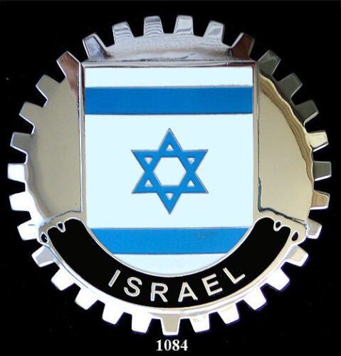 FLAG ISRAEL CAR GRILLE EMBLEM BADGES