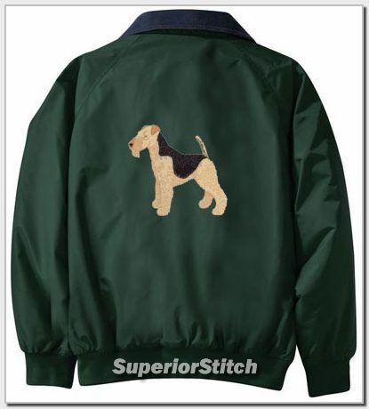 WELSH TERRIER embroidered Challenger jacket ANY COLOR B