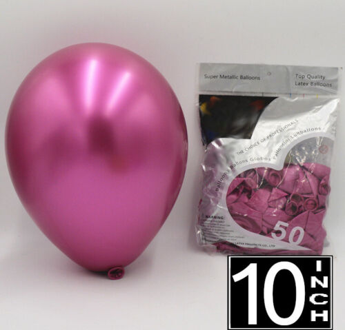 Birthday Party Event Special Decors UK Pack of 100 Latex Chrome Latex Balloons 