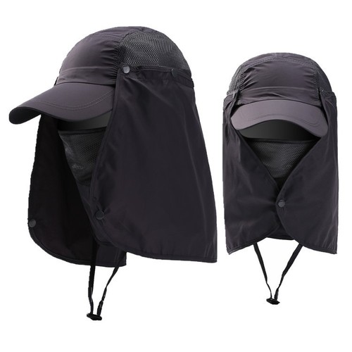 Unisex Outdoor Sport Fishing Hiking Hat UV Protection Face Neck Flap Men Sun Cap