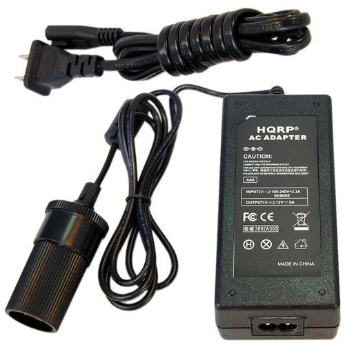 110V-240V to 12V 5A Car Charger Converter for Igloo Coolers 22 26 40 56 Quart