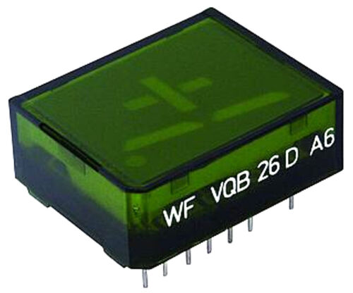 VQB26 F grün 2 Segment LED Anzeige mit Vorzeichen Lichtschachtanzeige VQB 26 F 