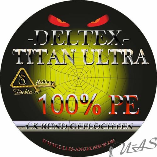 DELTEX Titan Ultra Grau 0.12mm 7.60kg 500M Rund Geflochtene Angelschnur Kva
