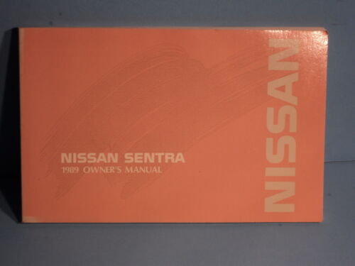 89 1989 Nissan Sentra owners manual