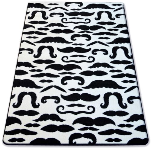 AMAZING THICK MODERN RUGS SKETCH WHITE BLACK 20 Pattern LARGE SIZE BEST-CARPETS