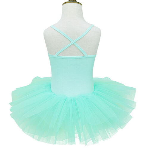 Kid Girls Sequined Tutu Ballet Leotard Dance Dress Ballerina Fancy Fairy Costume 
