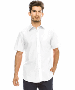 NEW Men/'s Button down WHITE SHORT SLEEVE shirt SZ S,ML,XL,XXL