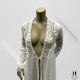 For love and lemons skivvies daisy nightgown XS White Silk