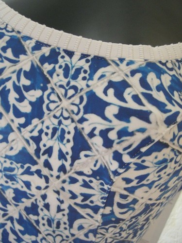 Lidea Badeanzug Blau-Weiss-Grau Größe 38 C 42 C Cup NEU