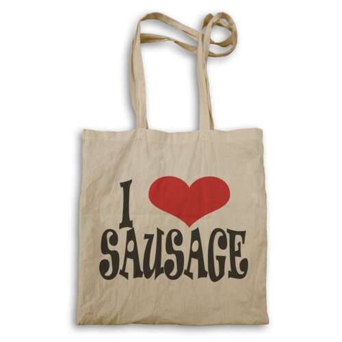 I love sausage Novelty Tote bag q74r