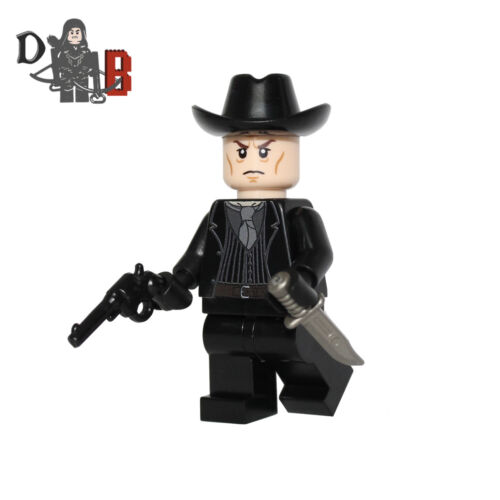 Westworld Man in black Minifigure Made using LEGO /& custom parts.