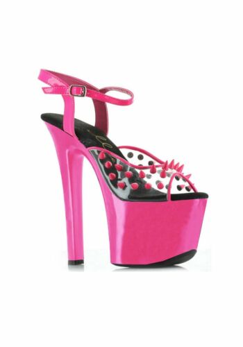 Ellie Shoes 711-SOLAR 7 Inch Heel Neon Platform Blacklight Reactive Spikes