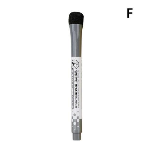 1Pcs Magnetic Erasable White Board Markers Color Pen Dry Wipe Maker Eraser 