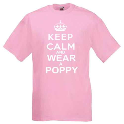 Remembrance Day Poppy Children/'s Kids Childs T Shirt