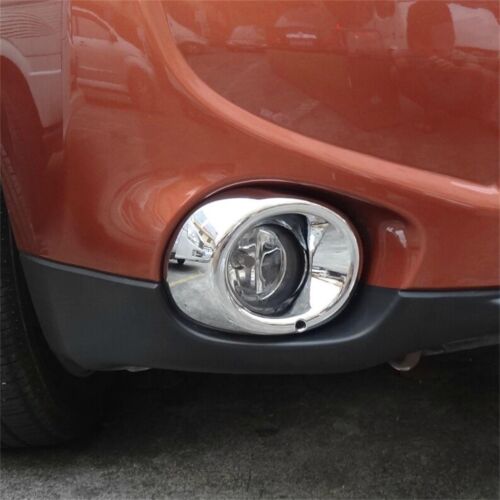 Chrome Front Fog Lamp Light Cover Bezel Trim For Mitsubishi Outlander 2013 2014