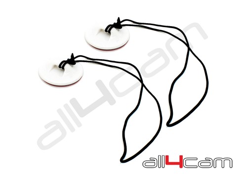Security Tether White 3M Adhesive Pads 2pcs Straps Mount for SJCAM SJ4000 XIAOMI