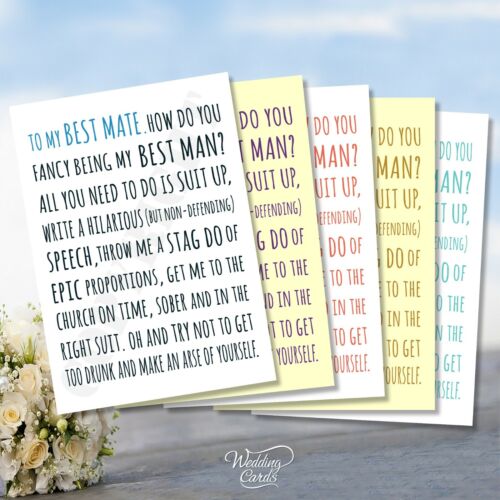 Will you be my Best Man? can be personalised for any role