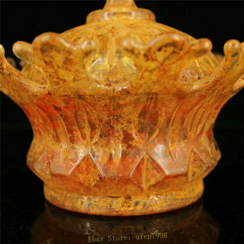 Collect old Temple crystal Sharipu Buddhist relic pot Sarira Buddhist relic