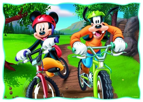 Trefl 4 in 1 35+48+54+70 Teile Mädchen Kinder Mickey Minnie Maus Puzzlespiel