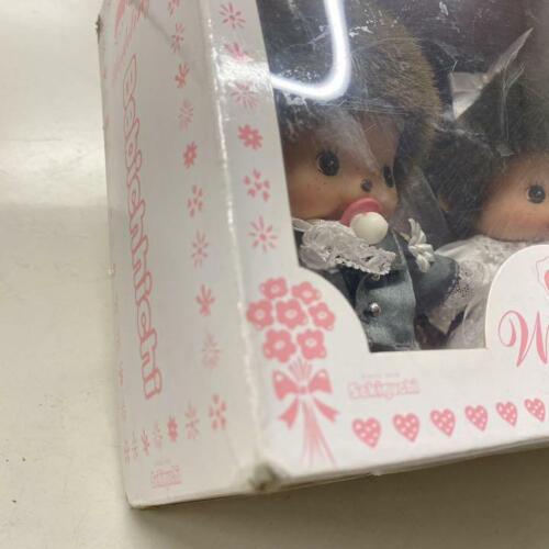 Wedding Bebichhichi Plush Doll Pair Set Monchhichi Boxed Japan LTD RARE NEW F//S