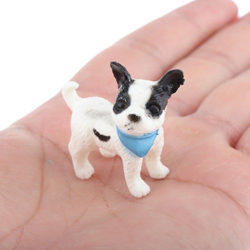 1//12 Miniature Dog Statue Figure Mini Dollhouse Accessories for 1//6 Doll A