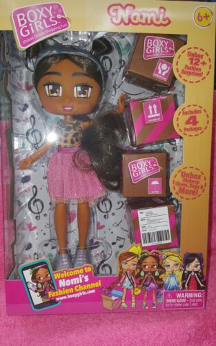 8 inch Doll With 4 Surprise Packages By jay@play NEW 2018 NOMI Boxy Girls