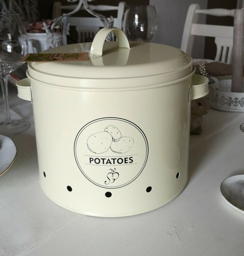 Kartoffeltopf Vorratsdose Pommes De Terre Boîte rangement Pomme de terre Récipient Shabby