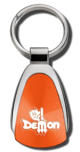 Dodge Dart Demon Orange Teardrop Keychain Key Chain Fob Ring 
