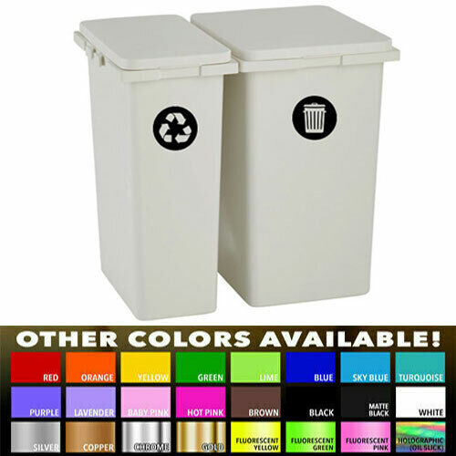 Recycle Sticker Trash Bin Label Decal for Home Kitchen Office Garbage Waste cans