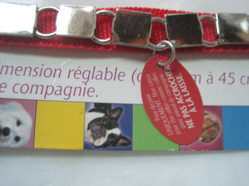 ~Dog Cat~LBDEN 10-18/" Details about  / Talk to the Paw Pet Jewelry~Red w//Silver Squares Necklace