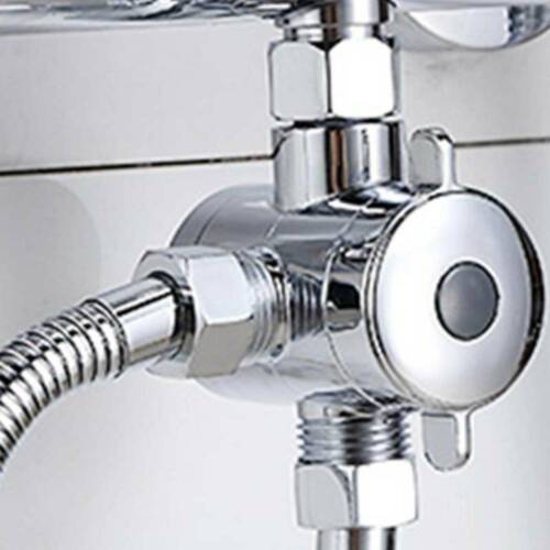T-adapter Valve 3-Way Brass For Toilets Bidet Shower Head Diverter 1/2" Sockets 