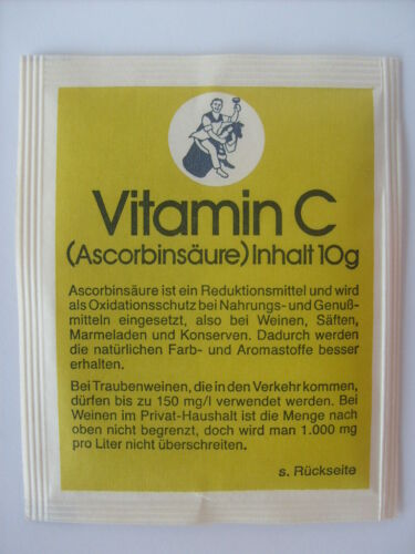 10g Ascorbinsäure VITAMIN C für die Weinherstellung ARAUNER Kitzingen 