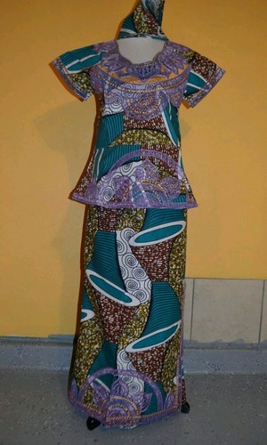 African wax dress