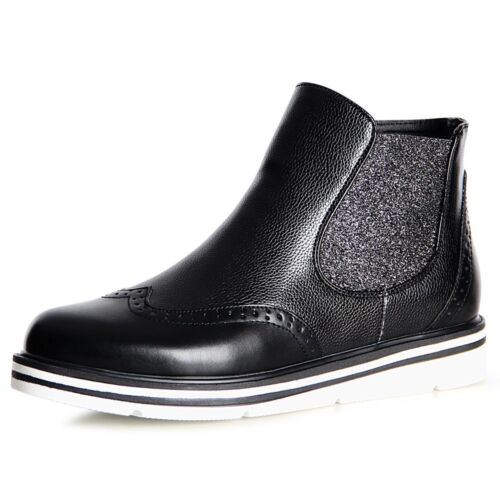 Damenschuhe Stiefeletten Chelsea Boots Booties Stiefel Derby Plateau