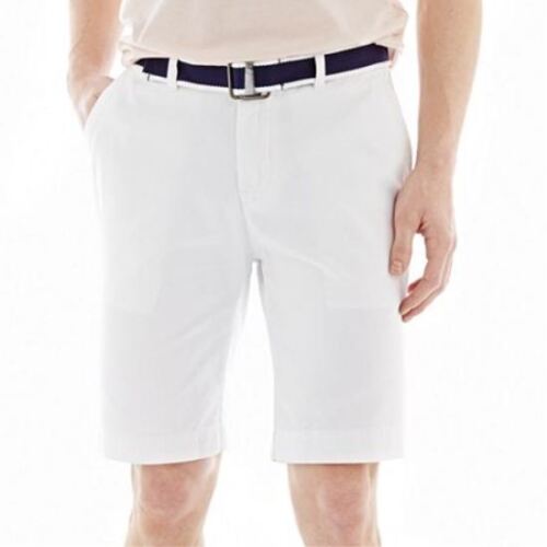 Polo Assn Mens U.S Belted Flat-Front Shorts MSRP $48.00 Size 42W New