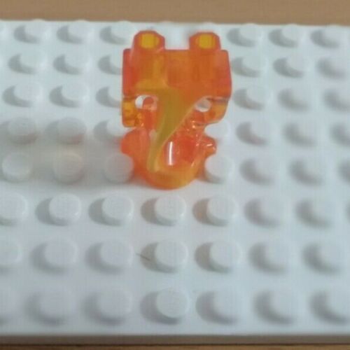 Lego Minifig Beine Trans-Orange Ghost with Marbled Bright Light Orange#19859pb09