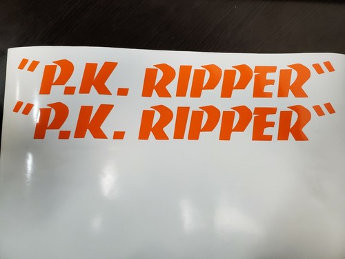 SE Racing PK Ripper Orange Decals