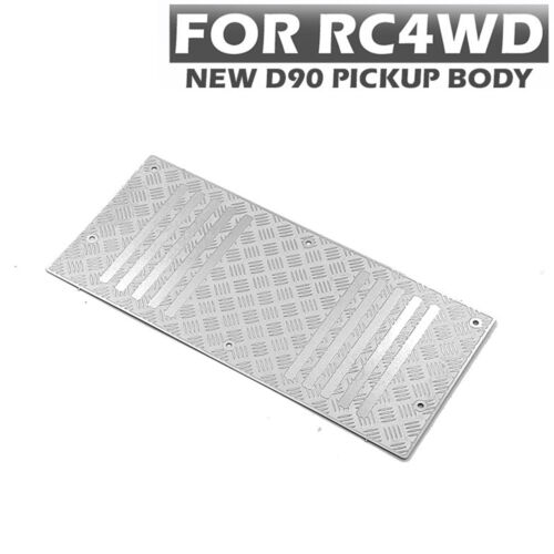 Stainless Steel Tailgate Board Anti-skid Plate for RC4WD 2015 D90 Pickup Truck