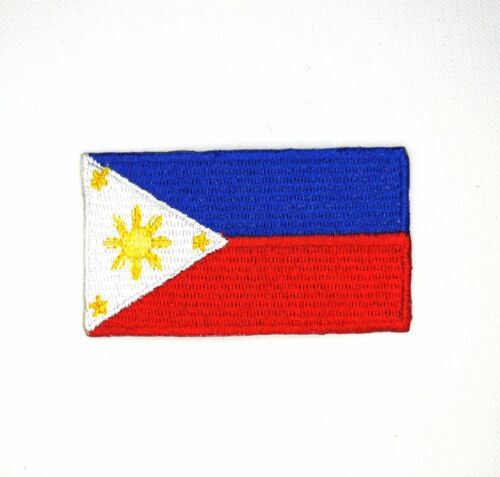 Philippines National Country Flag Iron Sew on Embroidered Patch 