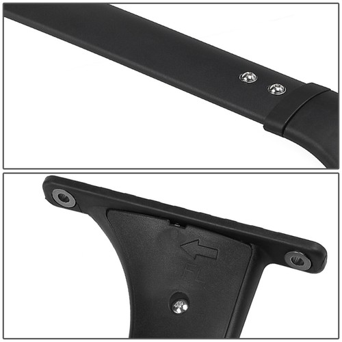 Fit 09-14 Nissan Murano Pair Black OE Aluminum Bolt-On Top Roof Rail Cross Bar