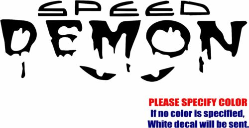 Speed Demon #5 Decal Sticker JDM Funny Vinyl Car Window Bumper Truck Wall 7/"