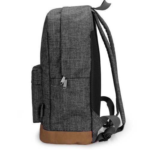 Mochila Men Male Canvas Backpack Gray Casual Rucksacks 15inch Laptop Backpacks