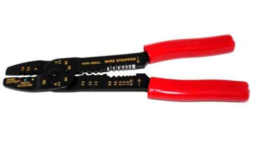 Light Duty Crimper For Red Blue Yellow Wiring Terminals Hand Tool Cable Wire 