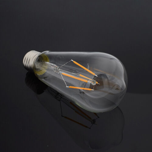E27 4/8/12/16W Retro Edison Filament COB LED Bulb Vintage Ball Light ST64 Lamps 