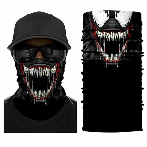 3D Venom Motorcycle Biker Neck Snood Tube Scarf Face Mask Warmer Balaclava Joker