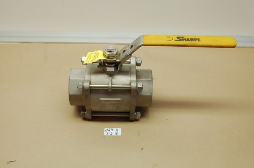+NEW SHARPE 2-1//2/" SERIES 39036 3-PIECE INLINE BALL VALVE 1000WOG CF8M FULL-PORT