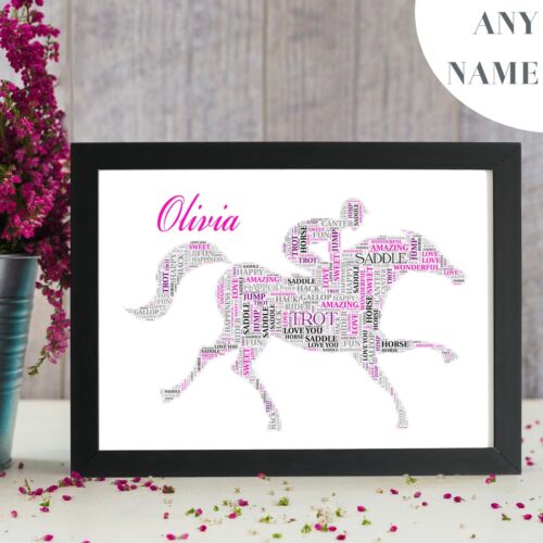 Personalised Horse Riding Birthday Gifts for Her Girls Daughter Friendship V6.3